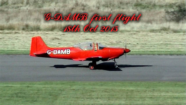 G-DAMB First Flight 18 Oct 2015